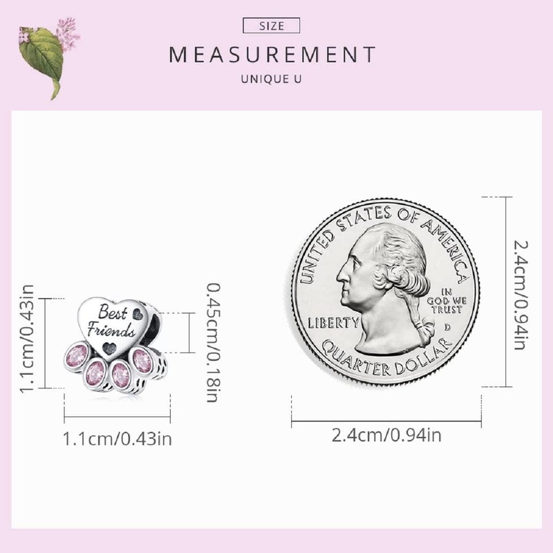 VOROCO Store 925 Sterling Silver Love Heart Charm for Charm Bracelet, Christmas Mother's Day Birthday Perfect Jewelry Gifts for Mom Grandma Daughter Friend Sister - Image 5